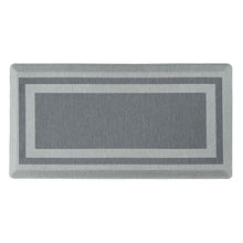 Kate Aurora Ultra Lux Oversized Anti Fatigue Bordered Kitchen Mat With Beveled Edges - 20 in. W x 39 in. L - Gray