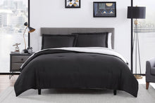 Kate Aurora Dorm Accents Brasilia Reversible 7 Piece Bed in a Bag Comforter & Sheets Set , Black - King