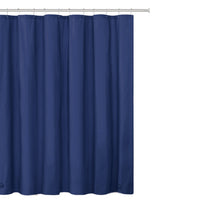 Kate Aurora 3 Pack Non-Toxic Chlorine Free PEVA Lightweight Vinyl Shower Curtain Liner - Standard Size - Navy