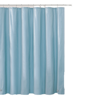 Kate Aurora Hotel Heavy Duty 10 Gauge Vinyl Shower Curtain Liners - Baby Blue 72" x 72" Standard Shower Curtain Liner