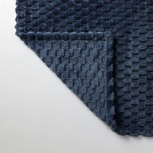 Kate Aurora Leylani Ultra Soft & Plush Luxurious Accent Throw Blanket - 50 in. W x 60 in. L - Navy