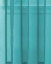 GoodGram Basic Home Grommet Top Sheer Single Window Curtain - 52 in. W x 90 in. L, Turquoise