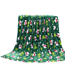 Kate Aurora Ultra Soft & Cozy Christmas Green Snowman Plush Accent Throw Blanket - 50 in. W x 60 in. L