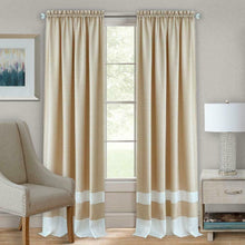 Kate Aurora 2 Pack Shabby Linen Farmhouse Sheer Flax Window Curtains - 52 in. W x 63 in. L, Taupe