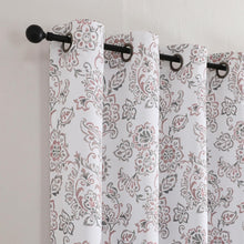 Kate Aurora Bradenton 1 Piece Grommet Top Light Filtering Paisley Floral Window Curtain Panel