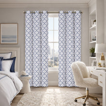 Kate Aurora 4 Piece Navy Blue Dorm Essentials Room Darkening Coordinated Grommet Top Curtain Panels