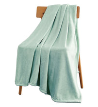 Kate Aurora Ultra Soft & Plush Oversized Aqua Cloud Fleece Accent Throw Blanket - 50" x 70"