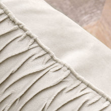 Kate Aurora Overfilled Crushed Velvet 1 Piece Zippered Christmas Accent Throw Pillow - 18" x 18" - Beige