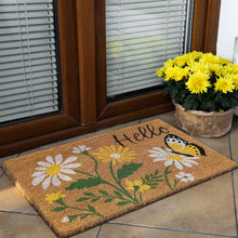 Kate Aurora Butterflies & Sunflowers Bristled Coir Outdoor Welcome Mat - 18"x30"