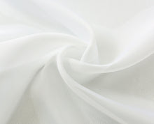 GoodGram 2 Piece White Basic Rod Pocket Sheer Voile Window Curtain Panels - 84 in. Long