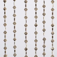 Kate Aurora Luxurious Jaeger Rod Pocket Acrylic Beaded Single Window Curtain Panel - 40 in. W x 84 in. L - Gold