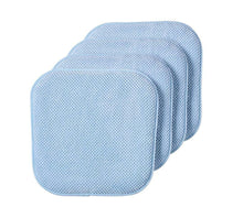 GoodGram Non Slip Chenille Premium Memory Foam Chair Cushions (4 Pack)