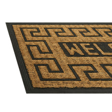 Kate Aurora Yorkville Welcome Ironwork Designed Coir Bristled Outdoor All Season Welcome Mat With Rubber Trim - 18"x30"