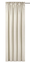 Kate Aurora 1 Piece Beige Regency Lux Rod Pocket Semi Sheer Window Curtain Panel - 84 in. Long