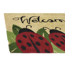 Kate Aurora Lady Bug Garden Design Coir Bristled Outdoor All Season Welcome Mat - 18"x30"