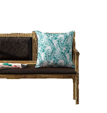 Kate Aurora 2 Piece Tropical Palm Indoor/Outdoor Oversized & Overfilled Zippered Throw Pillow - 20" x 20"