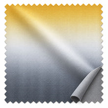 Kate Aurora Living Multi Color Ombre Fabric Shower Curtain - Gray/Yellow