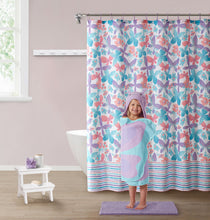 Kate Aurora Montauk Accents Complete 5 Piece Juvi Butterfly Themed Fabric Shower Curtain Bathroom Set