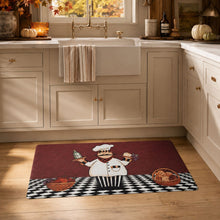 GoodGram Gourmet Pastry Fat Chef Memory Foam Anti-Fatigue Kitchen Floor Mat - 18 in. W x 30 in. L