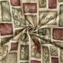 Kate Aurora Christmas Country Farmhouse Patchwork Lightweight Fabric Shower Curtain