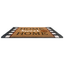Kate Aurora Fall Autumn Plaid Home Sweet Home Pumpkin Bristled Outdoor All Season Welcome Mat - 18"x30"
