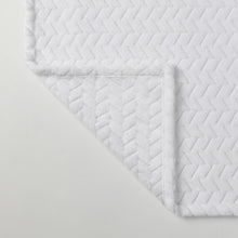 Kate Aurora Herringbone Shag Ultra Soft & Plush Accent Throw Blanket - 50 in. W x 60 in. L - White