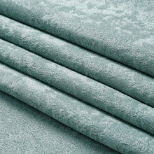 Kate Aurora Serena Elegant Jacquard Woven Fabric Shower Curtain - Standard Size - Aqua