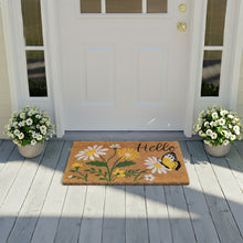 Kate Aurora Butterflies & Sunflowers Bristled Coir Outdoor Welcome Mat - 18"x30"
