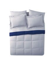 Kate Aurora Living Goose Down Alternative Bed in a Bag Complete Comforter Set - Full, Blue