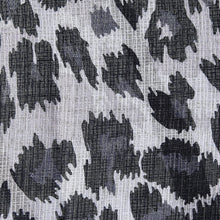 Kate Aurora 2 Piece Safari Themed Animal Print Rod Pocket Sheer Window Curtain Panels - 84 in. Long - Black