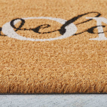 Kate Aurora Welcome Home Calligraphy Bristled Coir Outdoor Welcome Mat - 18"x30"