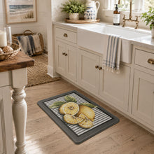 GoodGram Oversized Premium Anti Fatigue Memory Foam Kitchen Floor Mat - 30 in. W x 18 in. L, Country Lemon Drop