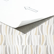 GoodGram Peel N' Stick DIY Retro 12x12 Self Adhesive Vinyl Floor Tile - 20 Tiles (20 Total SF in a Box) - Linen Waves - 20 Ti