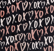 Kate Aurora Valentine's Day XOXO Oversized Black & Pink Accent Throw Blanket - 50 in. x 70 in.