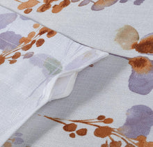 Kate Aurora Watercolor Floral Lillies Complete 3 Piece Rod Pocket Kitchen Curtain Tier & Valance Set - Spice