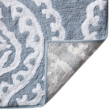Kate Aurora 100% Premium Cotton Damask Designed Non Slip Bath Rug - 20 in. W x 32 in. L
