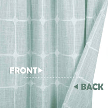 Kate Aurora Country Farmhouse Aqua Buffalo Plaid Rod Pocket Window Valance - 52 in. W x 15 in. L