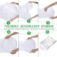Kate Aurora Breathable White Mosquito Hanging Dome Canopy Tent Curtain Drape