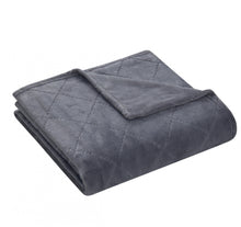 Kate Aurora Ultra Plush Contemporary Geometric Hypoellergenic Accent Throw Blanket - 50 in. W x 60 in. L - Charcoal