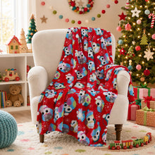Kate Aurora Christmas Owls Ultra Soft & Plush Luxurious Accent Throw Blanket - 50 in. W x 60 in. L