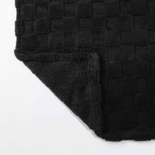 Kate Aurora Greenwich Ultra Soft & Plush Accent Throw Blanket - 50 in. x 60 in. - Black