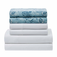 Kate Aurora 11 Piece Coastal Paisley Complete Bed in a Bag Comforter Set  - Queen