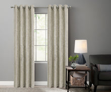Kate Aurora 2 Pack Glam Metallic Sparkle Thermal Light Filtering Grommet Top Curtains