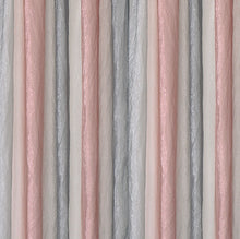 Kate Aurora 1 Piece Crushed Faux Satin Silver & Blush Rose Pink Ombre Window Curtain Panel - 63 in. Long