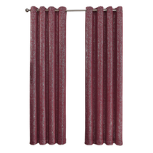 GoodGram 2 Pack: Hotel Thermal Grommet 100% Blackout Curtains - 52 in. W x 84 in. L, Sadie Burgundy