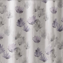 Kate Aurora Amagansett Lavender Watercolor Petals Fabric Shower Curtain - Standard Size