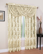 Kate Aurora Organza Sheer Milawi Complete 5 Piece Window Curtain Set
