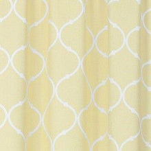 Kate Aurora Shabby Lattice Cotton Blend Kitchen Curtain Tier & Valance Set - 56 in. W x 36 in. L, Yellow