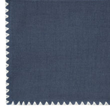 Kate Aurora 2 Piece Hamptons Coastal Living Textured Semi Sheer Rod Pocket Curtain Panels - 84 in. Long - Navy