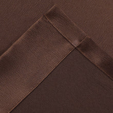 Kate Aurora Lux Living Complete 9 Piece Semi Sheer Rod Pocket Window Curtain & Valance Set - 52 in. W x 84 in. L, All Brown